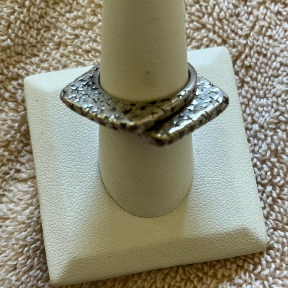 Dian Malouf Silver Stack Rings - Picture 1 of 5